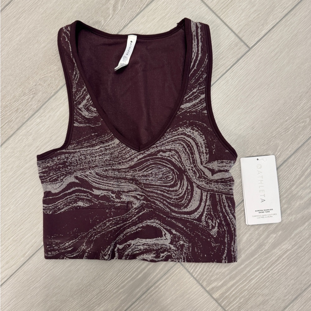 NWT Athleta Aurora Seamless Shine Tank Size M